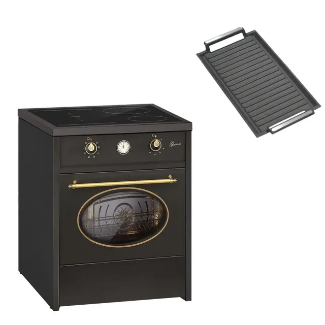 gurari-gch-e-612-bl-standherd-induktion-schwarz-60-cm-retro image 1