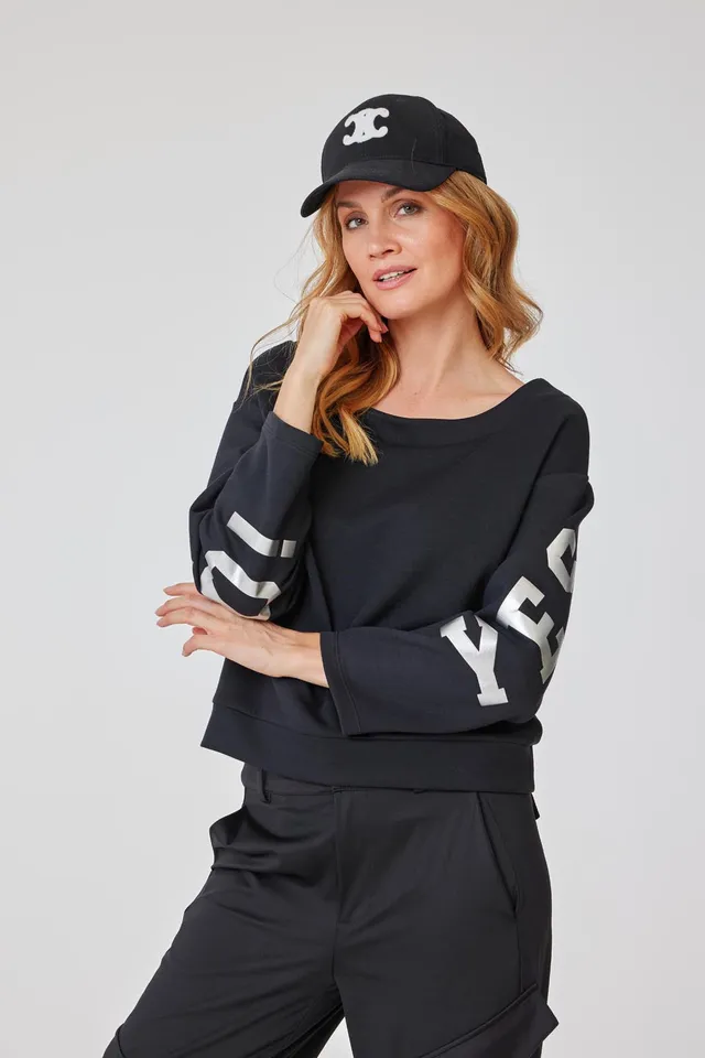 yes-sweatshirt-rmelprint-pullover-schwarz-40-42 image 1