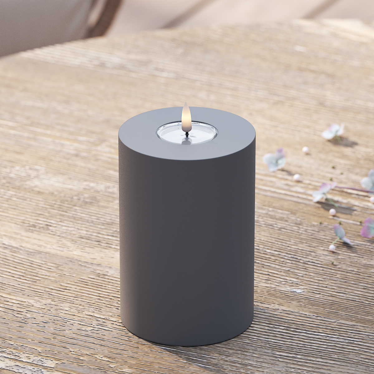deluxe-homeart-au-enleuchten-led-kerze-10x15-cm-grau-ip44 image 1