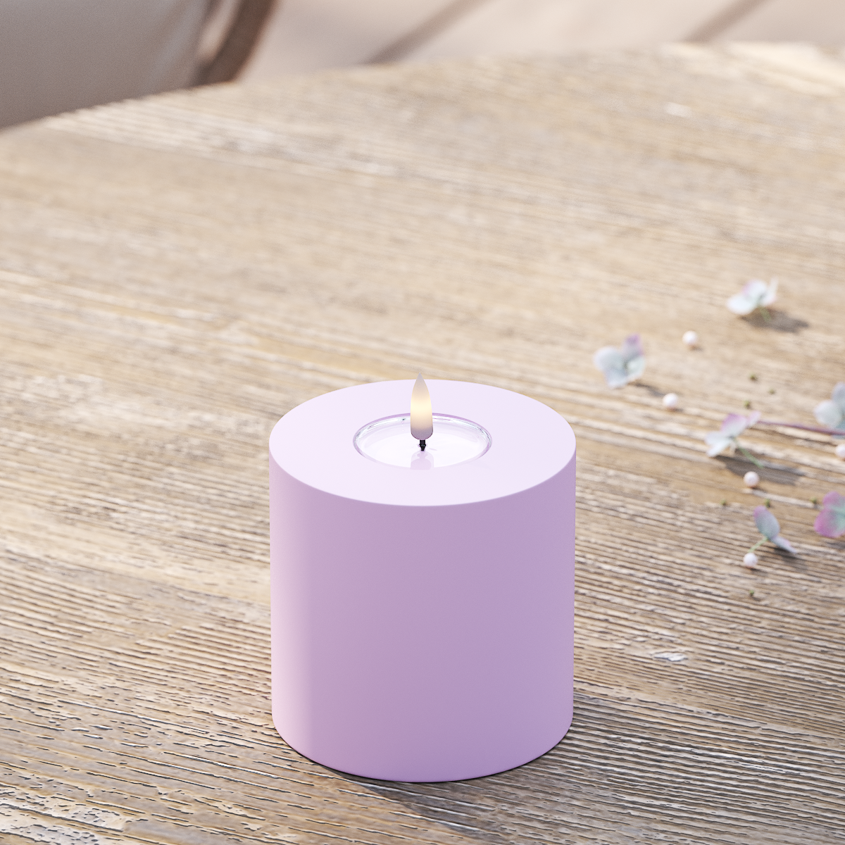 deluxe-homeart-au-enleuchten-led-kerze-10x10-cm-lavendel-ip44 image 1