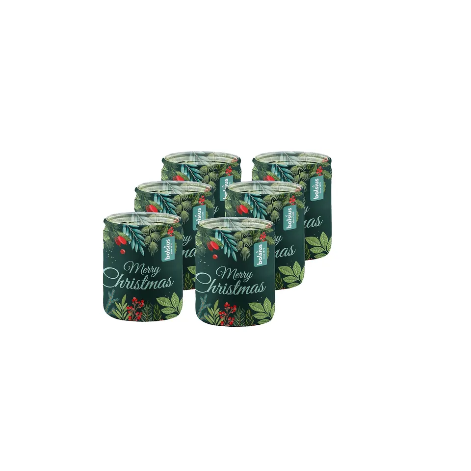 bolsius-true-scents-duftkerze-glas-gr-n-6er-vanille-23h image 1