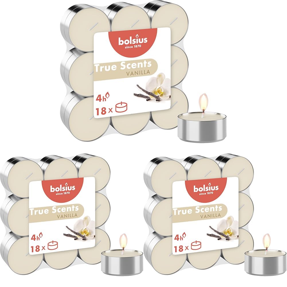 bolsius-true-scents-duftteelichter-vanille-18-st-ck-vegan-4h image 5