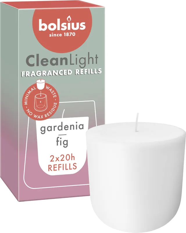 bolsius-cleanlight-refill-gardenia-feige-2er-duftkerze image 1