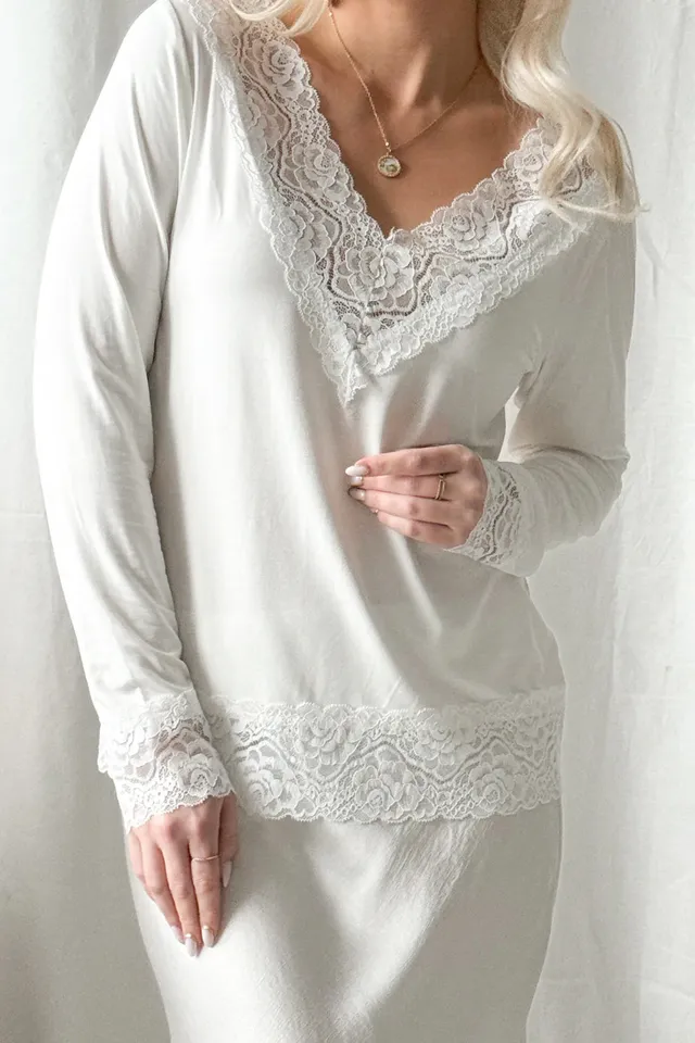 bypias-shirt-divine-bambus-langarmshirt-wei-spitze image 1