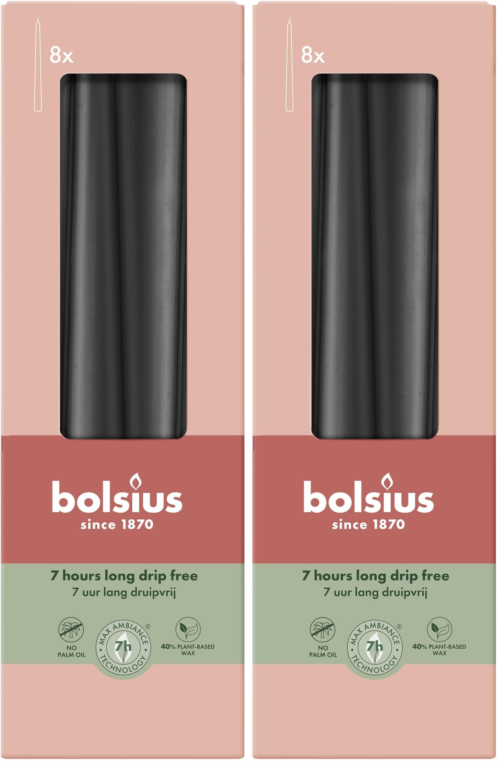 bolsius-essentials-spitzkerzen-bordeauxrot-24-5-cm-8-st-ck image 5