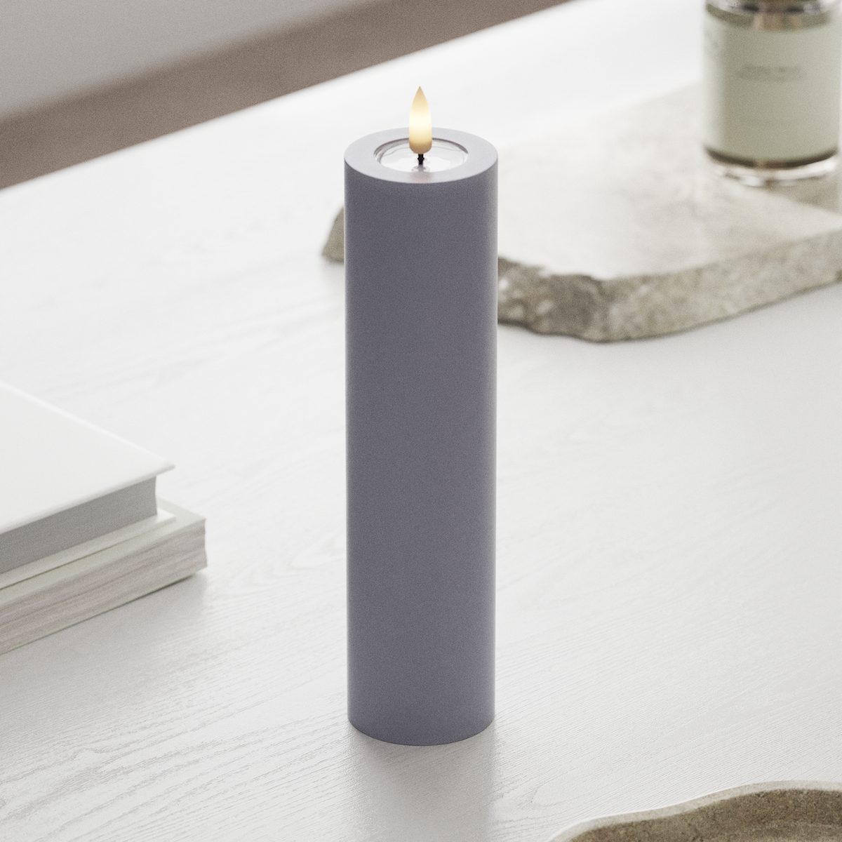 deluxe-homeart-blockkerzen-led-blockkerze-mist-blue-5x20-real-flame image 3