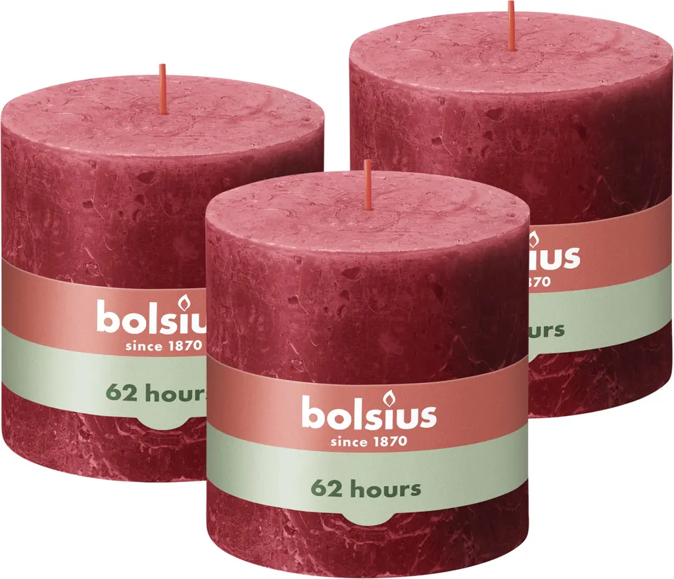 bolsius-rustik-stumpenkerze-xxl-rot-10x10cm-3-st-ck-62-std image 1