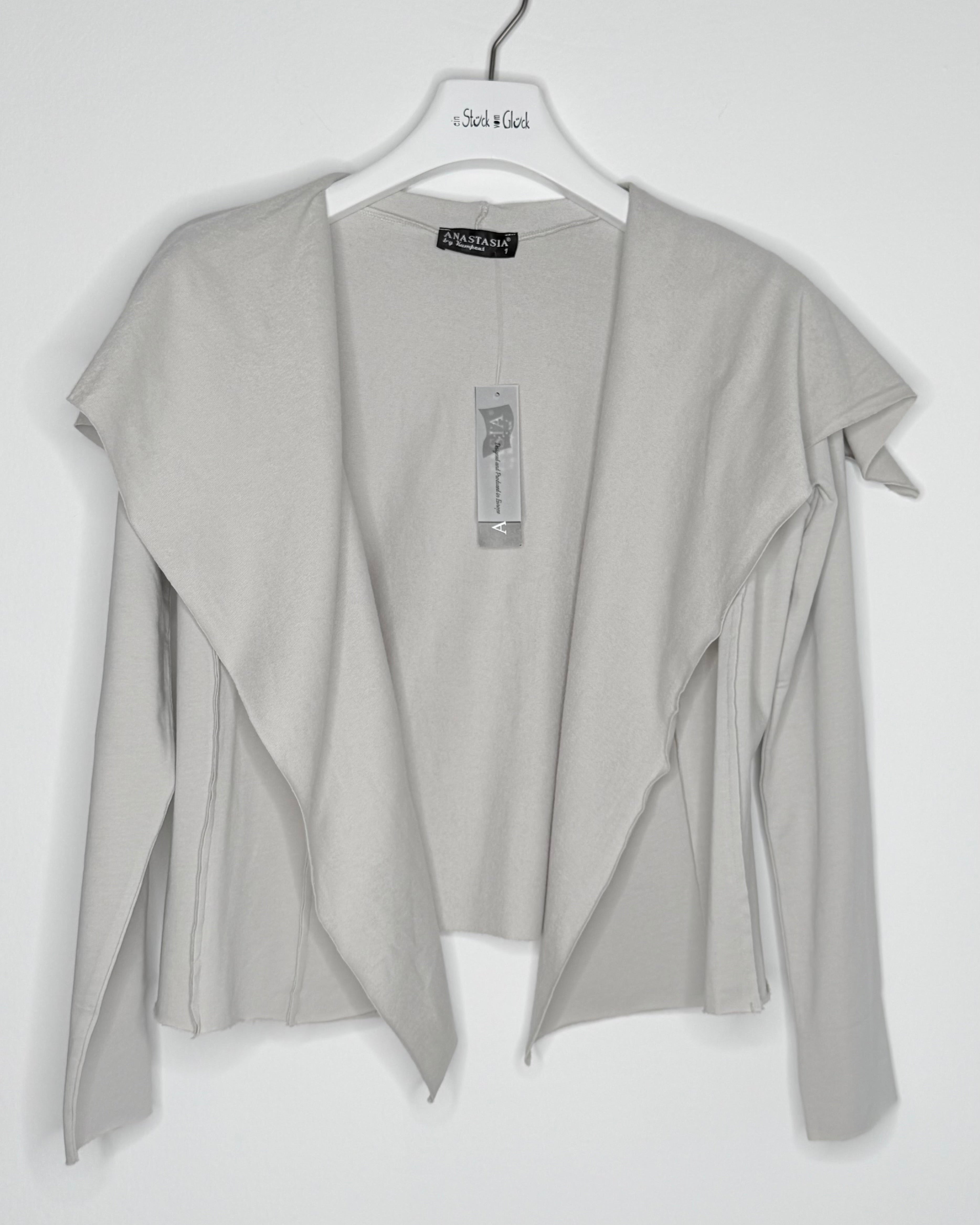 anastasia-hera-kurzjacke-wasserfallkragen-schwarz-s-m image 6